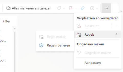 Regels beheren in Outlook